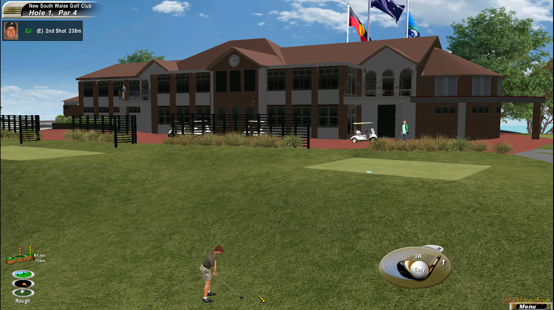 A view from inside the game