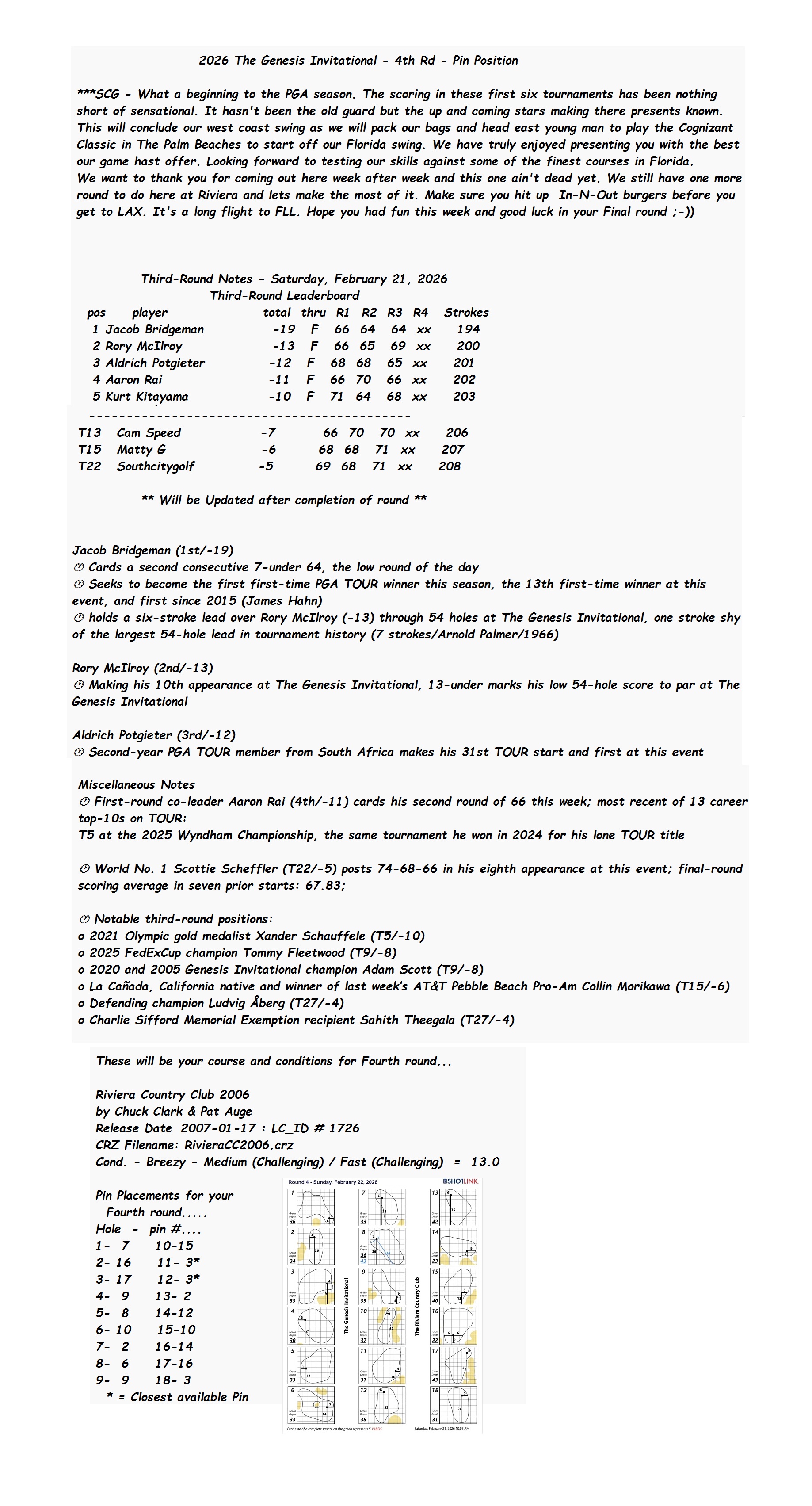 2026 Genesis Invitational - 4th Rd Pin Positions Full.jpg